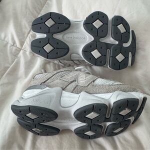 New Balance White and Gray Athletic Shoes